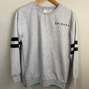 Friends TV Show Classic Gray Women's Long Sleeve Sweatshirt Size Large Sitcom